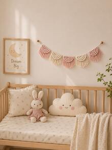 Boho Macrame Tassel Garland Nursery Wall Decor, Handmade Woven Hanging For Baby Room, Crib Background, Photo Display & Kids Room Decorati - Decorate - View 2