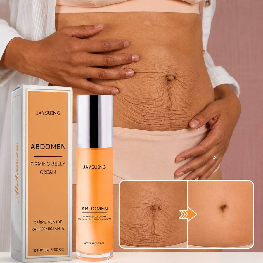 JAYSUING Postpartum & Pregnancy Stretch Mark & Firming Body Cream – Gentle Hydrating Belly Tightening Moisturizer For Smooth Skin, Daily Repair For Stretch Marks & Loose Skin - Collagen - View 1