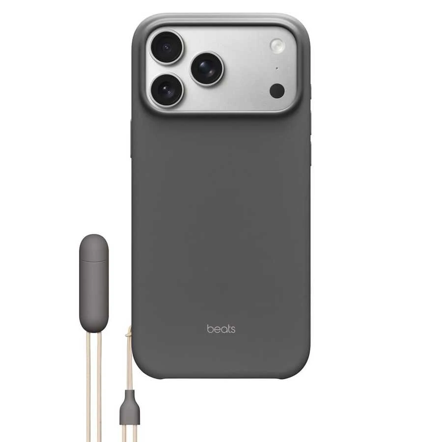 Beats IPhone 17/17 Pro/17 Pro Max/17 Air MagSafe Phone Case With Stand, Silicone Shockproof Phone Case, Dark Rock Gray - Dark Limestone - View 1