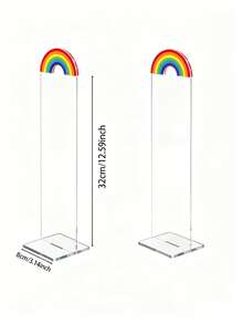 Detachable Transparent Acrylic Memo Board And Stand, Suitable For Computer Screens, Message Boards And Office Desks, 2 Colors Available, Back To School Season - Multicolor - View 3