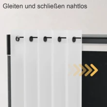 Platzsparender tragbarer Kleiderschrank mit 5 Regalböden, 10 Fächern, freistehend, staubdichter Organizer für Kleidung, Schuhe und Accessoires, mehrschichtiges mobiles multifunktionales Regal für Zuhause und Schlafzimmer - Übersicht 3
