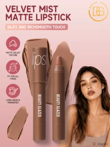 beauty glazed Women's Nude Brown Matte Lipstick Pencil, Lip Liner, Long-Lasting Matte Lip Liner, Neutral Lip Liner, Gradient Lipstick Pencil, Full Coverage Lip Makeup - #102 - View 1