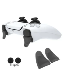 DATA FROG ForPS 5 Controller Extension Key Transparent Anti Slip Design 2 Mushroom Caps Reduces Fatigue From Short Pressing Can Be Used Without Disassembling The Console - View 9