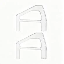 2pcs: Cross-Border Hot-Selling P5slim/Pro Horizontal Stand Game Base Transparent, Suitable For P5 Slim Pro Digital Edition Game Console Accessories, Sturdy And Durable Tray, Home Desktop Organizer - View 6
