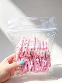 20piezas/paquete Borlas de Polvo de Doble Cinta y Doble Color, Empaque de Bolsa de Pan, Adecuado para Varios Cosméticos, Primer, Base, Corrector, Aplicación de Maquillaje Fácil sin Absorber Polvo, Multiusos, Uso Seco y Húmedo, Esencial Cosmético, Herramienta de Maquillaje Imprescindible para Principiantes - Multicolor - View 9