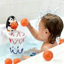 4pcs New Random Style Cartoon Animal Basketball Set, Children's Bath Toys, Baby Bath Toys And Games, Perfect Gift For Kids - Multicolor - View 10