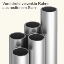 Platzsparender tragbarer Kleiderschrank mit 5 Regalböden, 10 Fächern, freistehend, staubdichter Organizer für Kleidung, Schuhe und Accessoires, mehrschichtiges mobiles multifunktionales Regal für Zuhause und Schlafzimmer - Übersicht 5