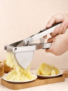1pc Multifunctional Potato Pressure Mud, Household Kitchen Manual Pressure Potato, Food Supplement Mud Making Tools. - Multicolor - View 1