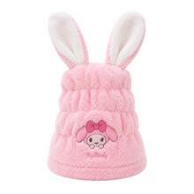 MINISO Sanrio 1件裝兔耳毛絨洗髮帽，可愛卡通超吸水快乾髮巾，柔軟洗浴頭巾帽，適用於淋浴、SPA、旅行、居家 - 彩色 - 查看 6