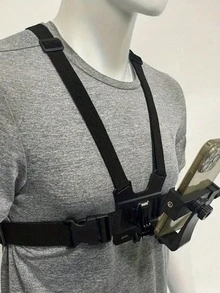 Universal Chest Mount Phone Holder, Adjustable Chest Mount Bracket, Action Camera Kit, Head Strap/Chest Strap Mount, Suitable For Outdoor Live Streaming, Fishing, Shooting, Cycling, Skiing And Other Outdoor Sports. Perfect Gift For Photography Enthusiasts. - A - View 8