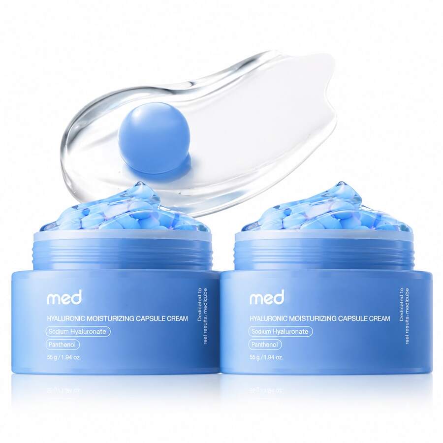 Capsule Cream With Hyaluronic Acid | 120H Lasting Hydration, Barrier Care, Calming Daily Facial Moisturizer For All Skin Types | Panthenol & Ceramides | Korean Skincare, 3.88 Oz - Hyaluronic Acid - 查看 1