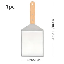 1/2/3件組 BBQ 套組，木柄漢堡壓製器套組，起司融化蓋，不鏽鋼漢堡壓製器與 BBQ 工具配件，適合露營廚師 - A - 查看 11