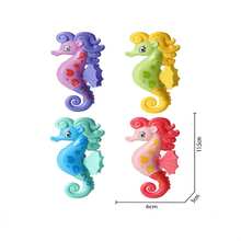4pcs Kids Diving Pool Toy Set - Random Colors, Diving And Standing Seahorses, Suitable For Summer Pool Party Diving Treasure Hunt Games - Multicolor - View 11