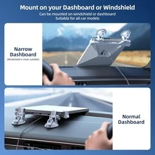For Starlink Mini Car Mount For Dashboard, Starlink Mini For Dash Mount Suction Cup For Dashboard, Ensures Stable Satellite Signal, For Starlink Car Holder Bracket For Most Vehicles - For Starlink Mini - View 4