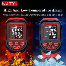 NJTY ID-10 Infrared Thermometer Non-Contact Laser Temperature Gun, -50℃ To 800℃, 12:1 D:S Ratio, Adjustable Emissivity, ℃/℉ Switchable Backlit LCD, Suitable For Cooking, Grilling And Industrial Use - Multicolor - View 4