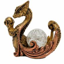 Queimador de Incenso Vareta e Porta Cristal Dragão Chinês Místico Medieval Nórdico Decoração - 1PC - Visão 7