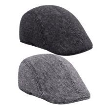 1/2/3pcs Vintage Newsboy Flat Cap, Retro Ivy Cap, Lightweight Breathable Flat Cap, Unisex Cute Plaid Newsboy Hat, Neutral Baker Hat, Soft Taxi Driver Cap, Y2K Street Fashion Accessory, Suitable For Casual, Travel And Weekend Outings - Multicolor - View 19