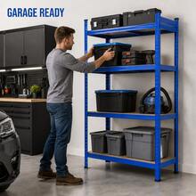 LMstarz 5-Tier Heavy-Duty Racking, Bolt-Free Industrial Racking, Adjustable Metal Storage Rack, Maximum Load Capacity Up To 875kg, Store Display Rack For Home, Garage, Shed, Warehouse, Office, Basement, - 查看 2