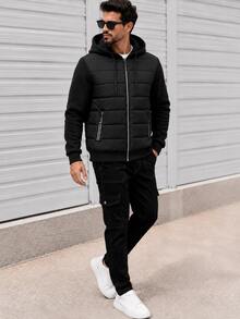 Nes Sport Men's Sport Jacket With Reflective Closure - Black - View 3
