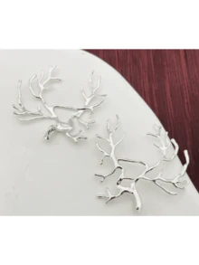 3/5 Pcs Gold Plated Branch Necklace Pendant Base For DIY Wrapped Inlaid Natural Stone Crystal Raw Stone Pearl Pendant Base - Multicolor - View 4