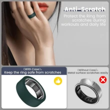 15件超薄戒指保護套，相容 Oura Ring Gen 4/4 Ceramic Edition、Gen 3 Horizon/Heritage，防刮彈性矽膠智慧戒指保護殼，男女適用，適合健身運動 - 查看 5