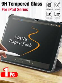 Yezodawee 10th Gen 10.9 Inch (2022) Matte Transparent Screen Protector, [Face ID & Apple Pencil Compatible], Ultra-Hard Tempered Glass Film, Scratch-Resistant, Bubble-Free, High Definition, Anti-Fingerprint, Tablet Screen Protector, Random Quantity Accessories, Compatible With Apple Mini/Air/Pro - Clear M - View 2