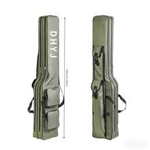 1pc 150cm/59in Foldable Fishing Rod Bag, Fishing Rod Storage Bag, Fishing Rod Case, Large Capacity, Double Layer Design, Equipped With 4 Side Pockets, Suitable For Outdoor Fishing. - Random Color - View 11