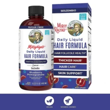 Miriyalyad Mary Ruth's Daily Liquid Hair Formula, Sugar Free Blueberry Pomegranate Flavor, Thicker Hair & Skin Support, 450ML Vegan Supplement - 3PCS - View 4