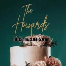 Personalized Heart-Shaped Cake Topper With Heart Pattern And Date, Wedding Cake Topper, Anniversary Cake Topper, Floral Wedding Cake Topper, Mr. & Mrs. Cake Topper, Custom Name Initial Bride & Groom Wedding Cake Topper - H-wedding Cake Tag - View 46