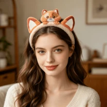 Miniso 絨毛髮箍 Judy 與 Nick 可愛卡通髮箍 角色扮演服裝 洗臉化妝用髮飾 禮物 - 彩色 - 查看 3