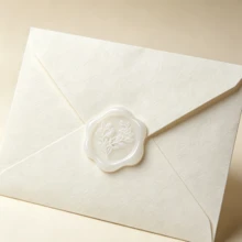 25 PCS Translucent Eucalyptus Pattern Wax Seal Stickers, Wedding Invitation Envelope Sealing Stickers, Self-Adhesive Stickers, Perfect For Invitations, Christmas, Gift Wrapping, Parties And More - Flower Shape - View 8