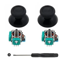 DATA FROG Compatible With PS 4liquid Leakage Repair Joystick Assembly Including 3D Joystick Anti Slip Joystick Cap Black Screwdriver Light Sticker Handle Repair And Replacement Parts Kit - View 3