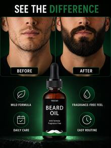 Advanced Moisturizing Beard Repair Oil To Condition Shape And Protect Facial Hair While Promoting Soft Shiny Healthy Beard Growth With Natural Essential Oil Blend   Suitable For Daily Grooming, Styling, Pre-Makeup Use Or Romantic Dates - Multicolor - View 6