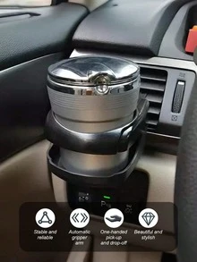 Universal Car Air Vent Cup Holder, Adjustable Noise-Free Beverage Holder, Suitable For Coffee, Water Bottles And Ashtrays, Stable Car Beverage Storage Rack, Suitable For Sedans, Trucks And SUVs - A - View 6