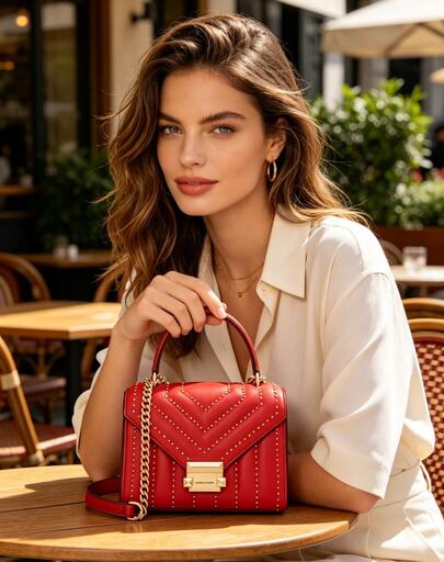 Michael Kors WHITNEY Crossbody Bag Small Satchel Handbag Purses for Women Flap Bag Shoulder Bag for Party Shopping