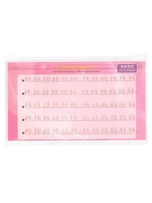FindLove 60 Clusters Brown Lower Eyelashes With Glue Pre-Glued Lower Eyelash Patches Natural Reusable Single Cluster J-Shape Segmented Self-Adhesive False Eyelashes Ultra-Light Lower Eyelashes Japanese And Korean Makeup Tools Easy To Apply - J - View 8