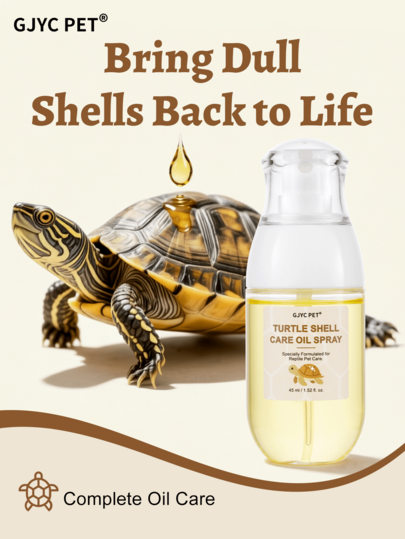 GJYC PET 1.52 Fl Oz Turtle Shell Care Spray, Restore Shine Prevent Shell Cracking, Moisturize And Maintain Dry Turtle Shells, Deeply Nourish And Repair Reptile Shells And Skin