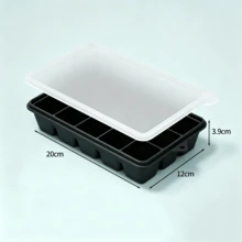 15-Grid Square Silicone Ice Cube Mold With Dust-Proof Lid And Ice Storage Box - Multicolor - View 8