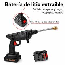 Pistola de lavadora a presión, lavadora a presión portátil con manguera de 5m, pistola de lavado de autos eléctrica de 24V, lavadora a presión para lavar autos, pisos y riego de jardín, accesorios para automóviles - Negro - Ver 7
