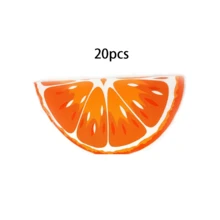 20片/40片檸檬紙巾 夏季水果檸檬片造型紙巾 檸檬柑橘水果餐具組 用於夏季熱帶生日派對裝飾 - 彩色 - 查看 7