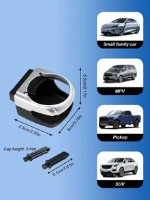 Universal Car Air Vent Cup Holder, Adjustable Noise-Free Beverage Holder, Suitable For Coffee, Water Bottles And Ashtrays, Stable Car Beverage Storage Rack, Suitable For Sedans, Trucks And SUVs - A - View 8
