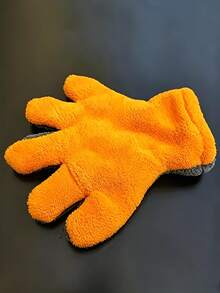 Coral Fleece Car Wash Mitt - Scratch-Free Microfiber, Reusable And Soft Absorbent Five-Finger Design, Suitable For Car Detailing, Dusting, Manual Cleaning Tool, Car Cleaning Accessories - A - View 7
