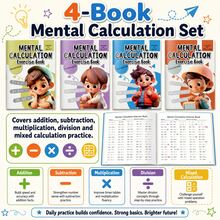 Juego de Tarjetas de Aritmética, Práctica de Números, Repaso Diario de Matemáticas, Habilidades de Cálculo Rápido - Tarjeta de preguntas de cálculo mental para niños - Ver 7