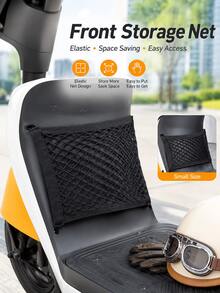 Motorcycle Storage Net Bag, Elastic Mesh Organizer Pocket With 4 Corner Loops, Stretchable Nylon Cargo Holder, For Motorcycle Helmets And Bottles, Travel And Moto Riding, Motorcycle Accessories And Gear, Fits Scooter, Electric Scooter, Moped, E-Bike - A - View 7
