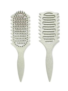 2035hairbrush 捲髮梳，捲度定義梳 - 防靜電尼龍造型梳，適用於捲髮，平滑並定義自然捲度，減少毛躁與斷裂，適合女性與男性 - 彩色 - 查看 33