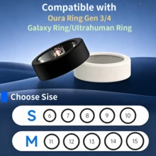 15件超薄戒指保護套，相容 Oura Ring Gen 4/4 Ceramic Edition、Gen 3 Horizon/Heritage，防刮彈性矽膠智慧戒指保護殼，男女適用，適合健身運動 - 查看 2