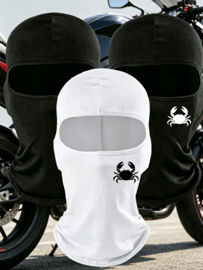 1 pieza Máscara de cabeza unisex tipo pasamontañas, cubierta de cabeza para ciclismo, modelo específico para motocicleta, adecuada para uso diario y viajes al aire libre, senderismo, escalada, esquí y otros escenarios, cubierta de cabeza para motocicleta