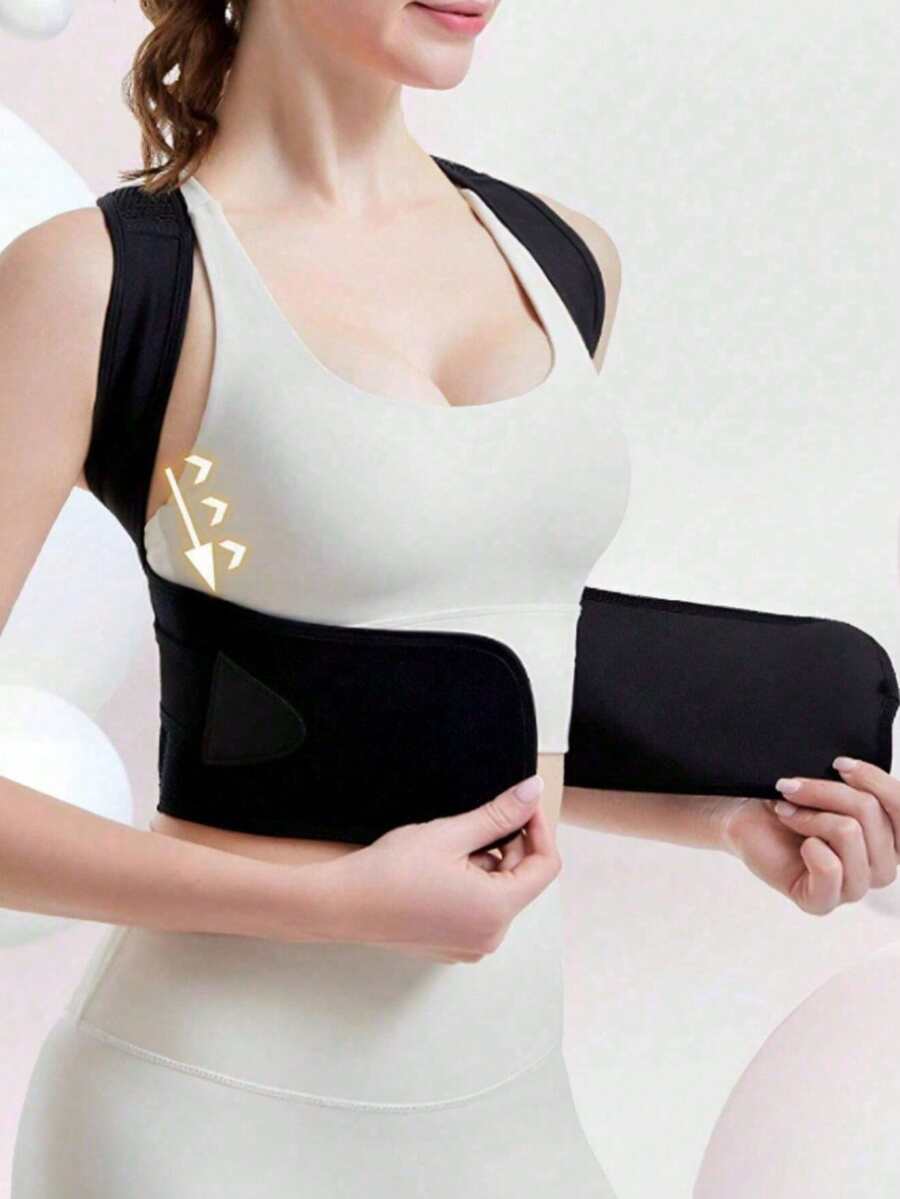 1pc Adjustable Waist Belt For Men And Women, Waist Training Belt, Office Slimming Waist Cincher - Multicolor - View 1