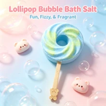 100G Bubble Bath Salt Balls, Multi-Use, Super Bubbly, Bath Soak, Aromatic & Moisturizing, Suitable For All Skin Types, Perfect As Party Creative Gift, Wedding Favor, Hot Spring, Birthday Gift, Easter, Valentine's Day Best Gift - Ocean - View 4