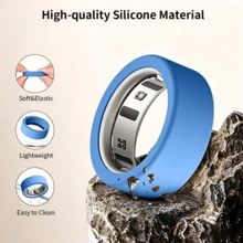 15件超薄戒指保護套，相容 Oura Ring Gen 4/4 Ceramic Edition、Gen 3 Horizon/Heritage，防刮彈性矽膠智慧戒指保護殼，男女適用，適合健身運動 - 查看 6